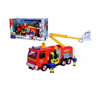 Žaislinė gaisrinė mašina 26 cm su 2 figūrėlėmis | Jupiter Mega Deluxe | Simba 9251085
